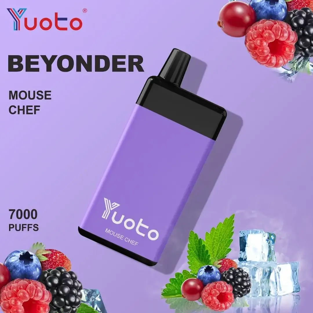 Yuoto Beyonder Mouse Chef Vape Device, 7000 Puffs, Compact and Portable Vape in Dubai